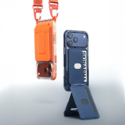 Skinarma Axis Serisi Foldable Stand Özellikli Deri Tasarımlı Kartlık - 23