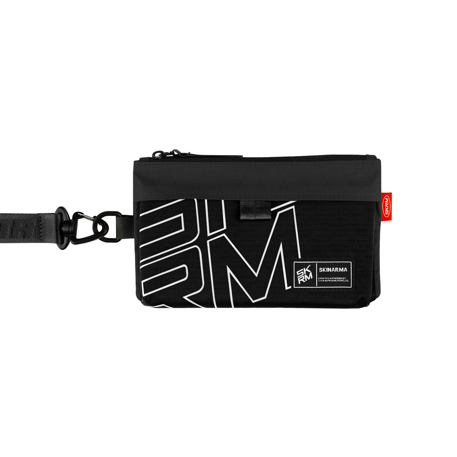 Skinarma Clutch Jager Boyun Askı Kayışlı Çapraz Vücut Çantası - Siyah