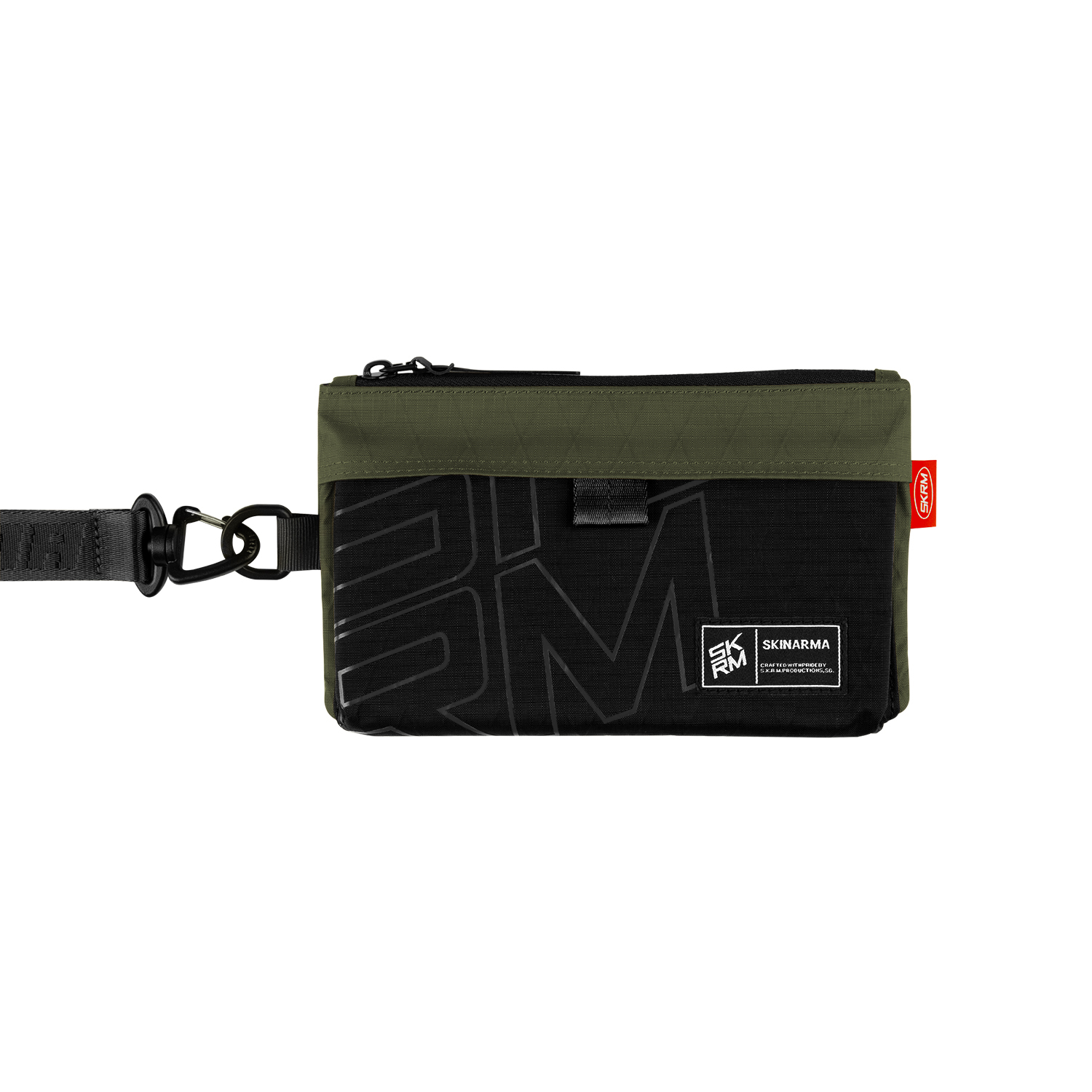 Skinarma Clutch Jager Boyun Askı Kayışlı Çapraz Vücut Çantası - Yeşil
