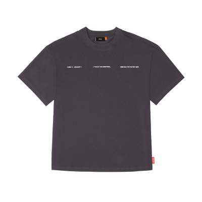 Skinarma Cypher Kısa Kollu Oversize Unisex Bisiklet Yaka Mor Tişört - Skinarma