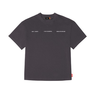Skinarma Cypher Kısa Kollu Oversize Unisex Bisiklet Yaka Mor Tişört - 2