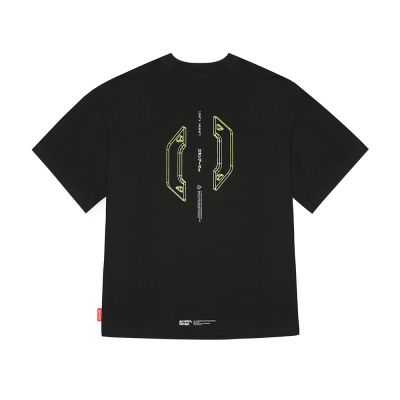 Skinarma Cypher Kısa Kollu Oversize Unisex Bisiklet Yaka Tişört - Skinarma