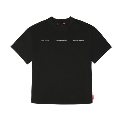 Skinarma Cypher Short Sleeve Oversize Unisex Crew Neck Black T-Shirt - 6
