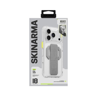 Skinarma Helio CE Mag Charge Case for Apple iPhone 18 Pro Max – Tech-Patterned Cover with MagSafe Charging & Stand - 13