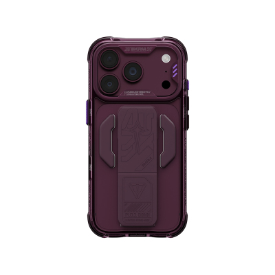 Skinarma Helio CE Mag Charge Case for Apple iPhone 18 Pro – Tech-Patterned, M-Safe Charging Compatible, with Stand - Skinarma