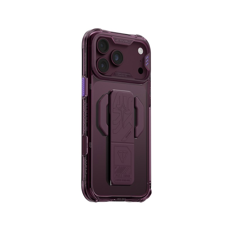 Skinarma Helio CE Mag Charge Case for Apple iPhone 18 Pro – Tech-Patterned, M-Safe Charging Compatible, with Stand - 8