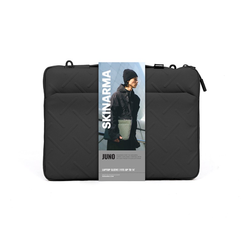 Skinarma Juno 14 inç Uyumlu Cross-Hatch Desenli Naylon Çapraz Vücut Laptop Çantası - 5