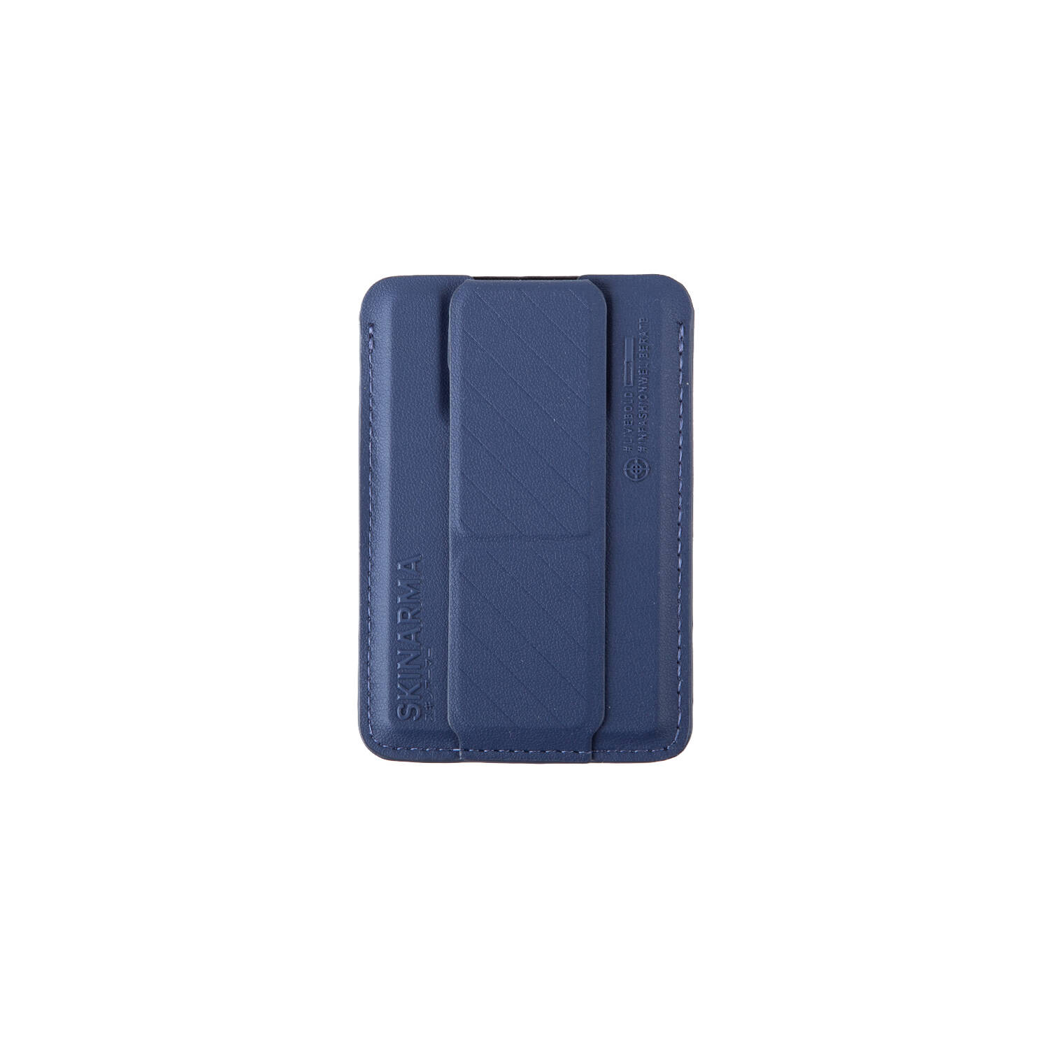 SkinArma Kado 2 Hazneli Magnetik Standlı Kartlık - Mavi