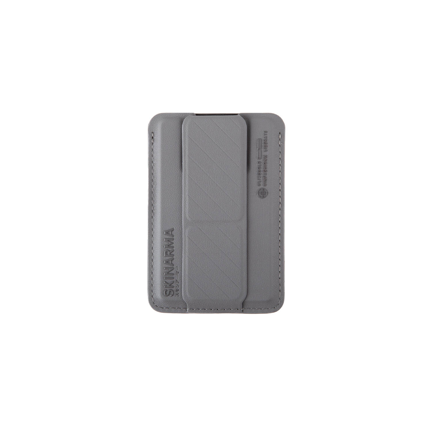 SkinArma Kado 2 Hazneli Magnetik Standlı Kartlık - Gri