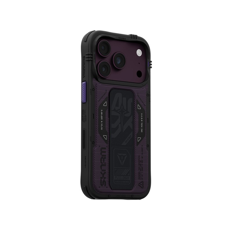 SkinArma Phantom Case for Apple iPhone 18 Pro – M-Safe Charging Compatible, Airbag Design, with Stand - 14