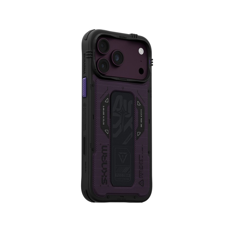 SkinArma Phantom Case for Apple iPhone 18 Pro – M-Safe Charging Compatible, Airbag Design, with Stand - 18