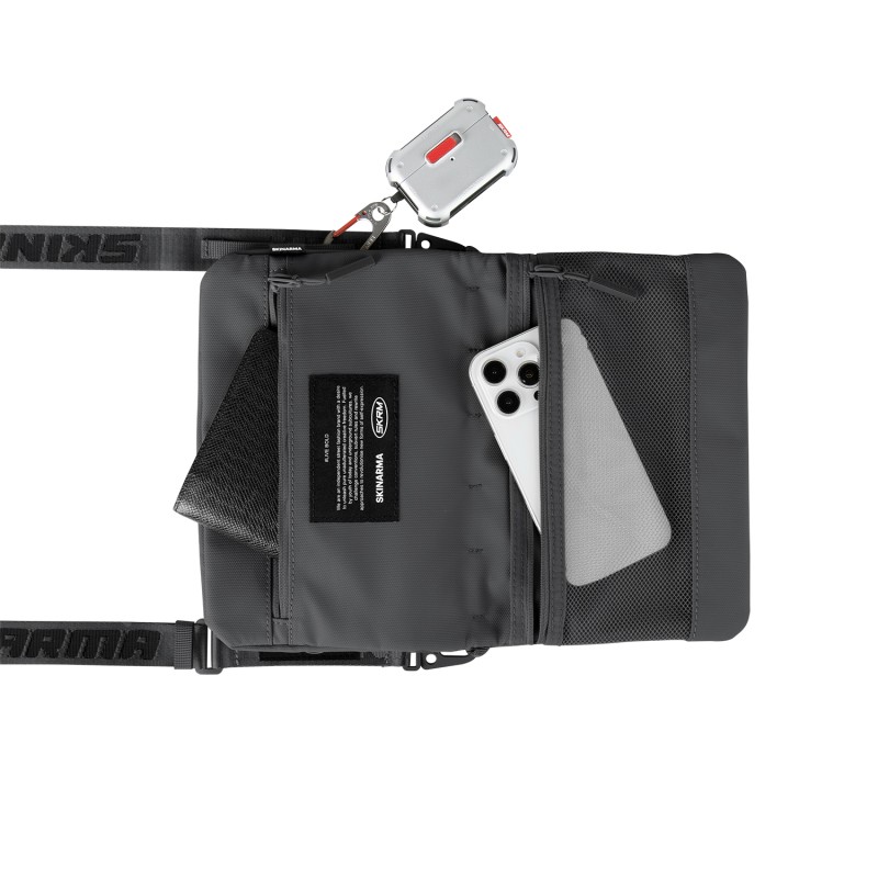 Skinarma Satchel Juno Desenli Naylon Scout Bilek Askı Kayışlı Aksesuar Çantası - 11
