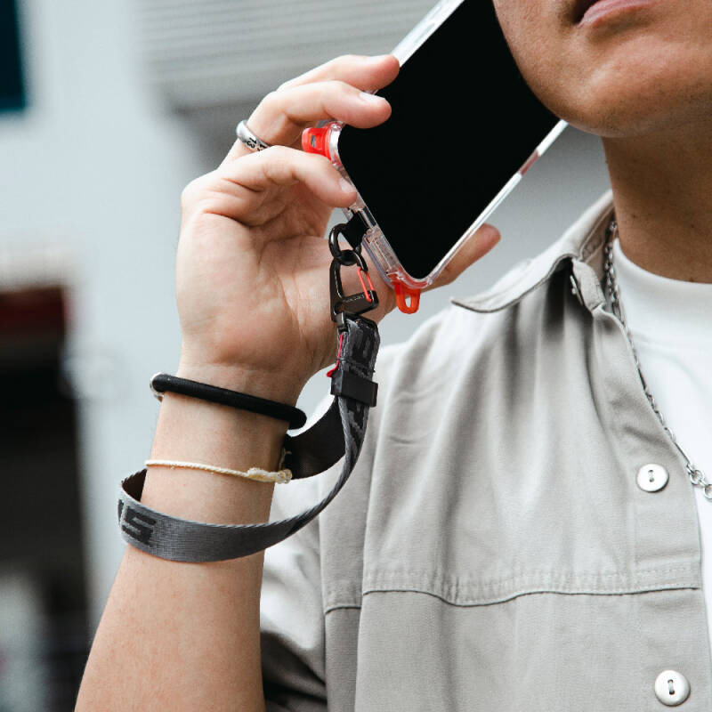 SkinArma Scout Serisi Logolu Telefon Bilek Askı Kayışı - 4