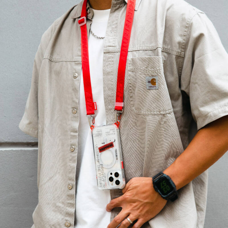 SkinArma Scout Serisi Logolu Telefon Boyun Askı Kayışı - 3