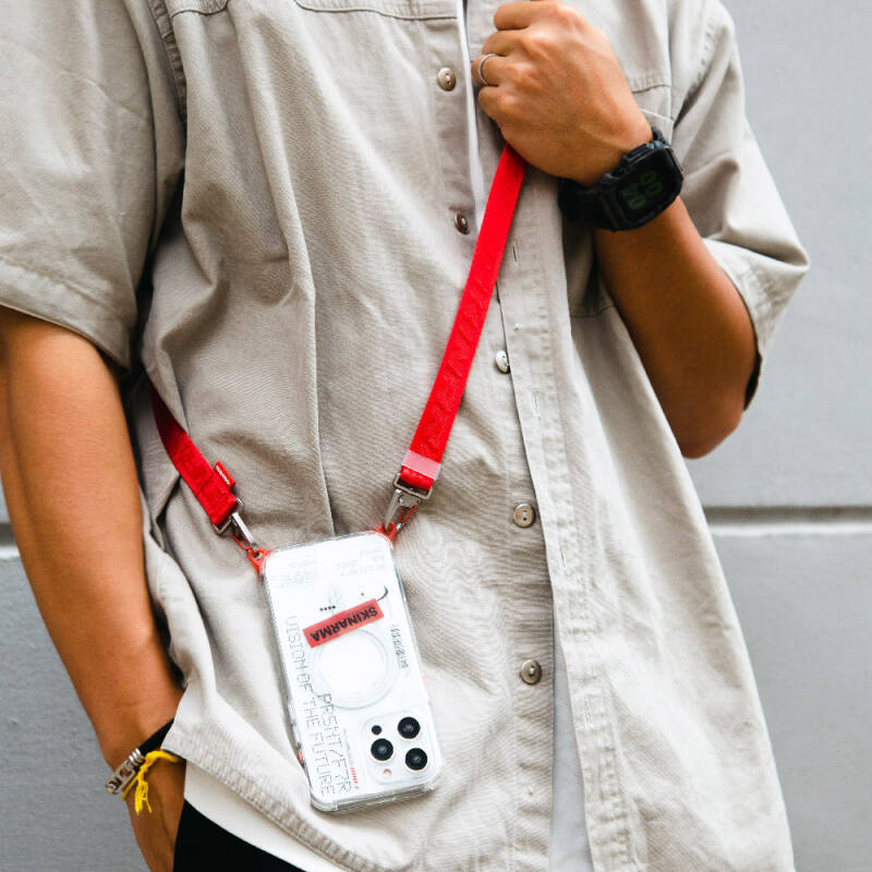 SkinArma Scout Serisi Logolu Telefon Boyun Askı Kayışı - 5