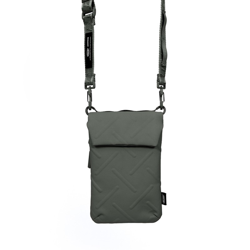 Skinarma Sling Pouch Juno Cross-Hatch Desenli Naylon Scout Boyun Askı Kayışlı Çapraz Vücut Çantası - 5