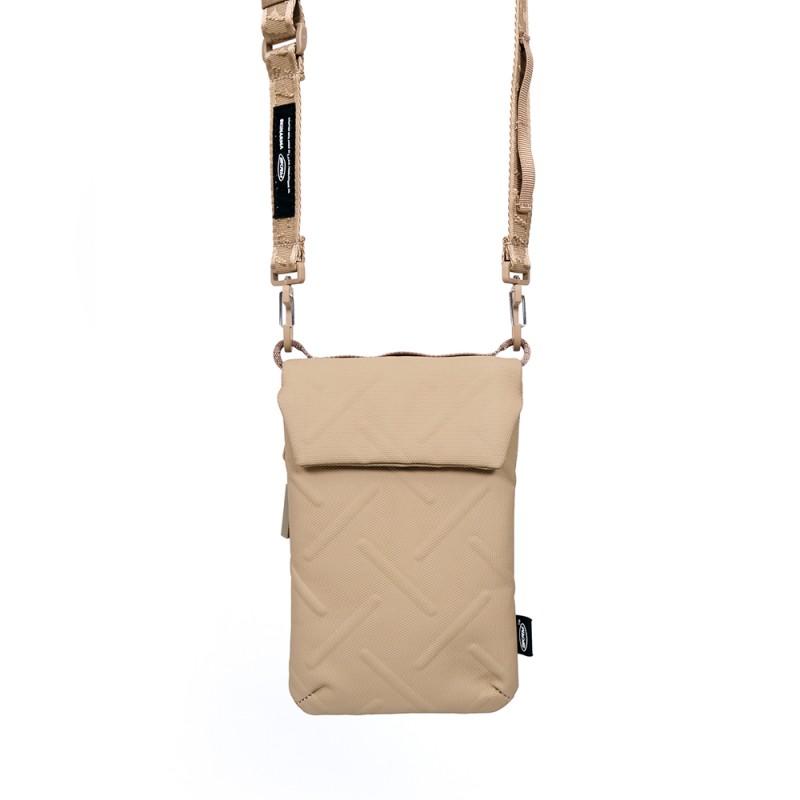 Skinarma Sling Pouch Juno Cross-Hatch Patterned Nylon Scout Neck Strap Cross Body Bag - 3