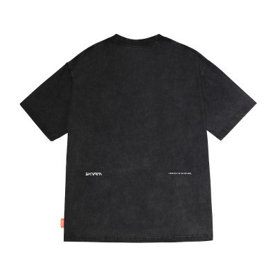 Skinarma Sonar Short Sleeve Oversize Unisex Crew Neck Black T-Shirt - 6