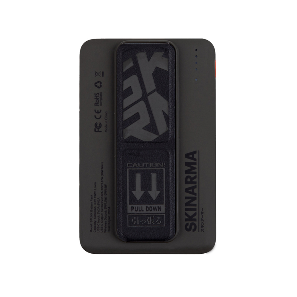 SkinArma Spunk Taşınabilir Wireless Şarj ve PD Hızlı Şarj Özellikli Powerbank 15W 5000mAh - Yeşil