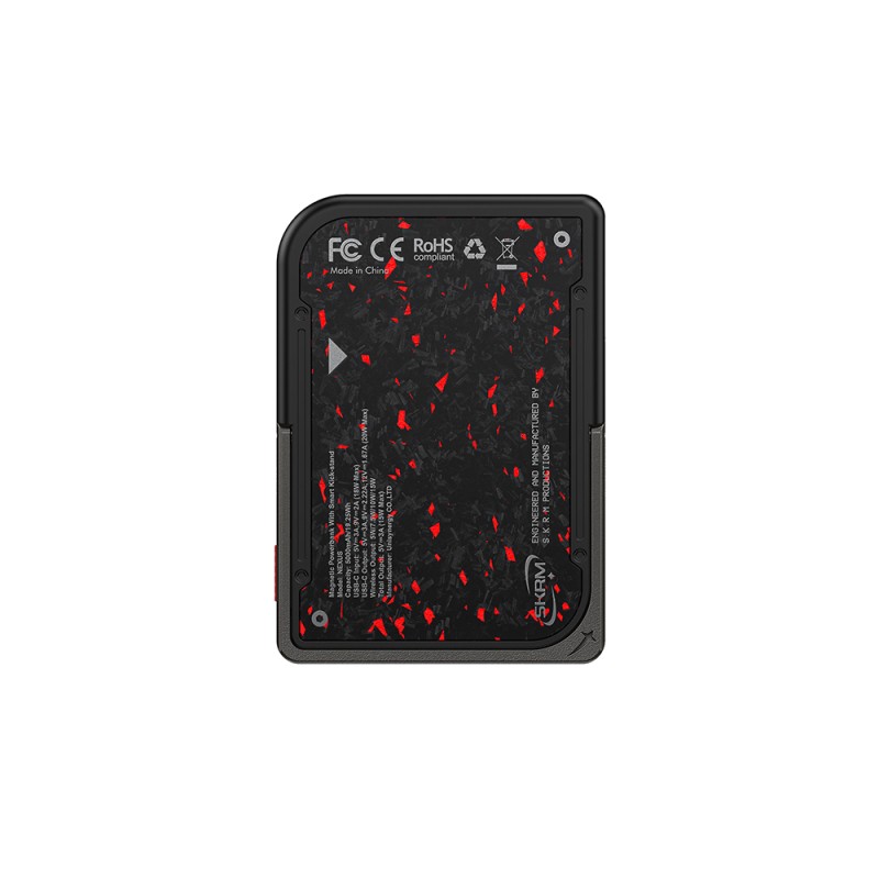 Skinarma Vektor Kablosuz ve PD Hızlı Şarj Özellikli Metal Standlı Taşınabilir Powerbank 15W 5000mAh - 1