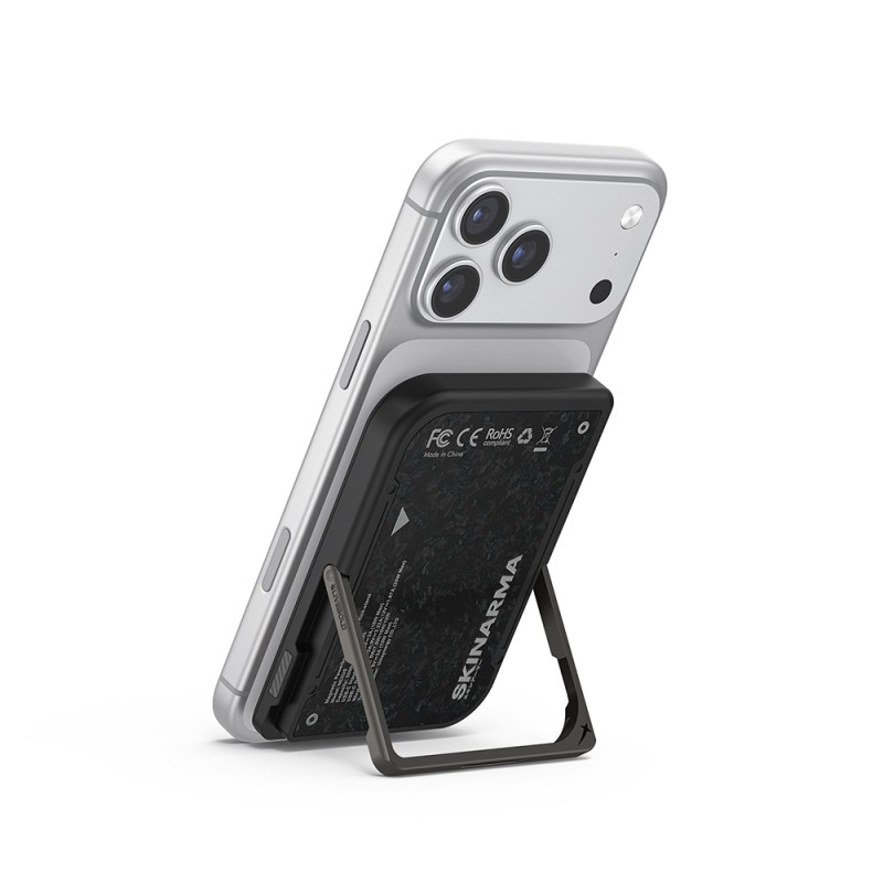 Skinarma Vektor Kablosuz ve PD Hızlı Şarj Özellikli Metal Standlı Taşınabilir Powerbank 15W 5000mAh - 11