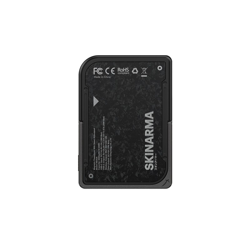 Skinarma Vektor Kablosuz ve PD Hızlı Şarj Özellikli Metal Standlı Taşınabilir Powerbank 15W 5000mAh - 12