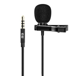 Soaiy MK3 3.5mm Live Broadcast Lapel Microphoneu - Soaiy