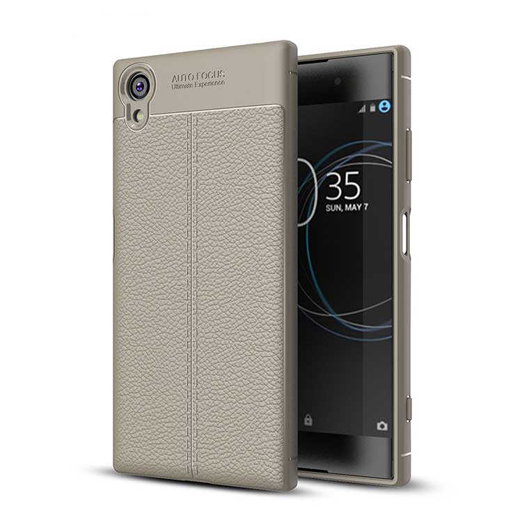 Sony Xperia XA1 Plus Kılıf Zore Niss Silikon Kapak - Gri