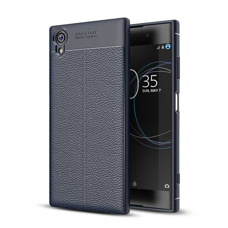 Sony Xperia XA1 Plus Kılıf Zore Niss Silikon Kapak - Lacivert