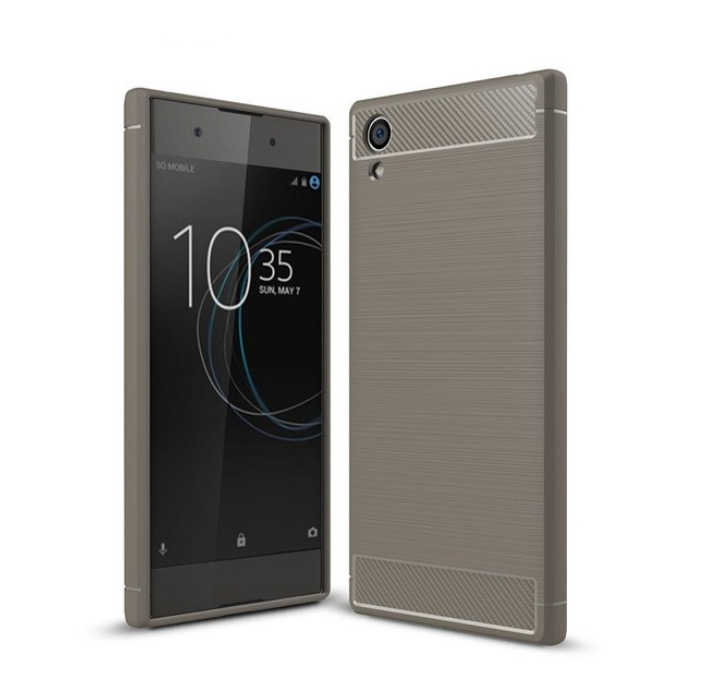 Sony Xperia XA1 Plus Kılıf Zore Room Silikon Kapak - Gri