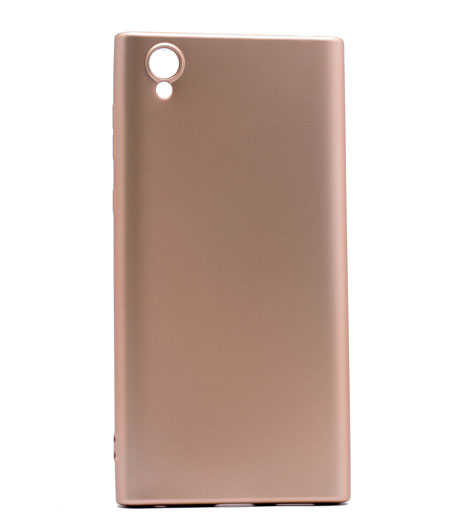 Sony Xperia L1 Kılıf Zore Premier Silikon Kapak - Gold