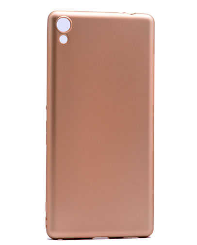 Sony Xperia XA Ultra Kılıf Zore Premier Silikon Kapak - Gold