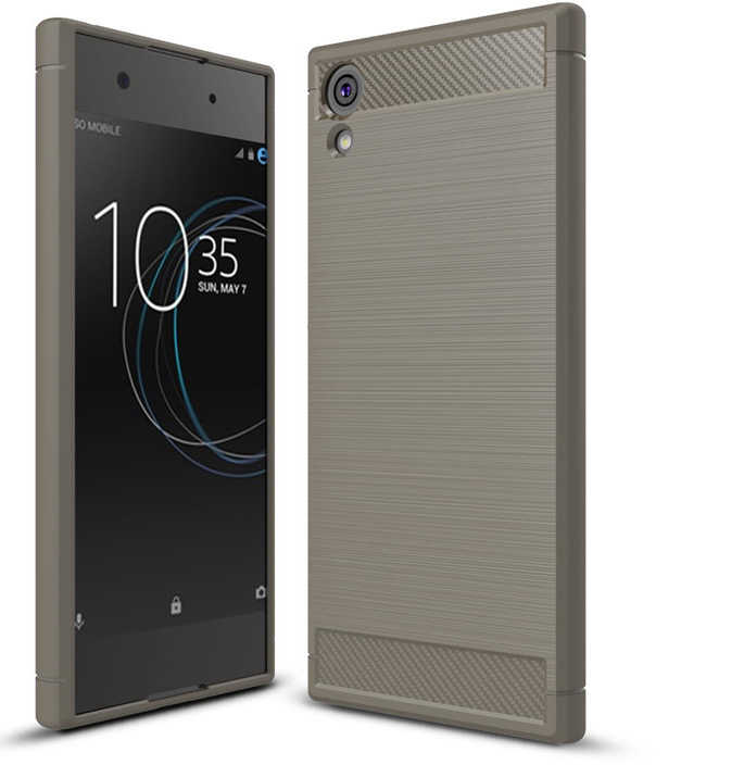 Sony Xperia XA1 Kılıf Zore Room Silikon Kapak - Gri
