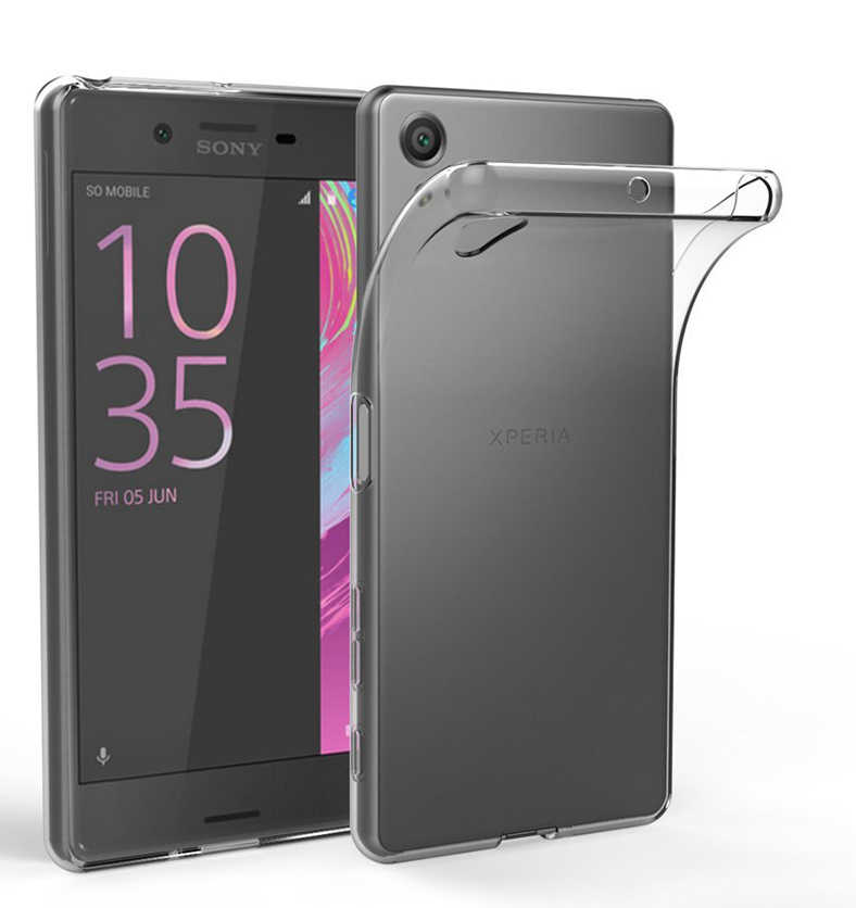 Sony Xperia XA1 Plus Kılıf Zore Süper Silikon Kapak - Renksiz