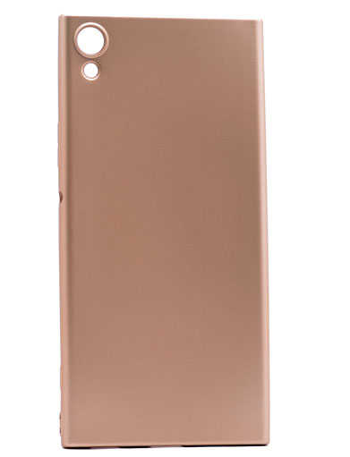 Sony Xperia XA1 Ultra Kılıf Zore Premier Silikon Kapak - Gold