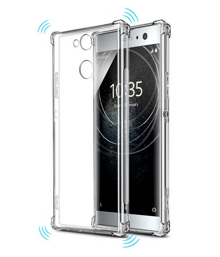 Sony Xperia XA2 Kılıf Zore Nitro Anti Shock Silikon - Renksiz