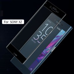 Sony Xperia XZ Zore Ekranı Tam Kaplayan Düz Cam Koruyucu - Thumbnail