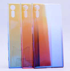 Sony Xperia XZ Kılıf Zore Renkli Transparan Kapak - Thumbnail