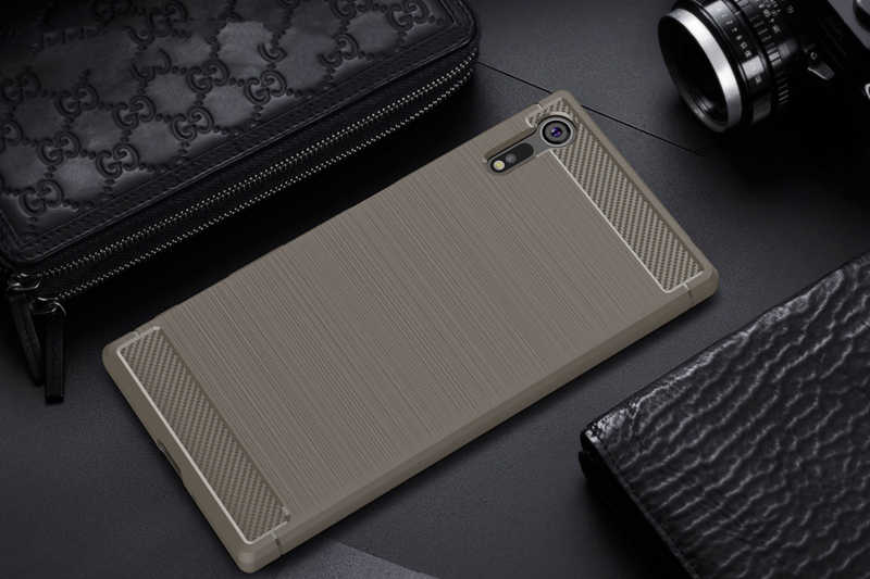 Sony Xperia XZ1 Kılıf Zore Room Silikon Kapak - Gri