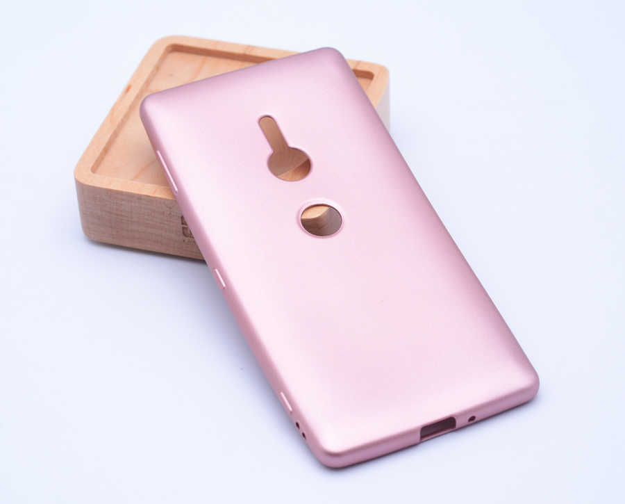 Sony Xperia XZ2 Kılıf Zore Premier Silikon Kapak - Rose Gold
