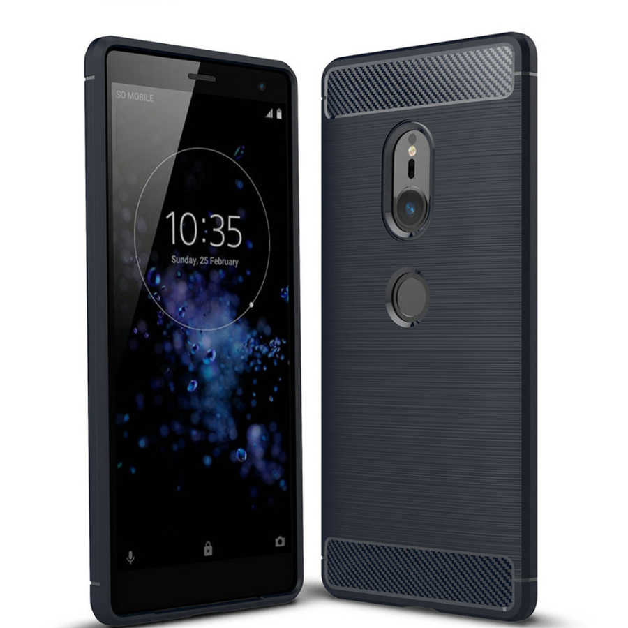 Sony Xperia XZ2 Kılıf Zore Room Silikon Kapak - Lacivert