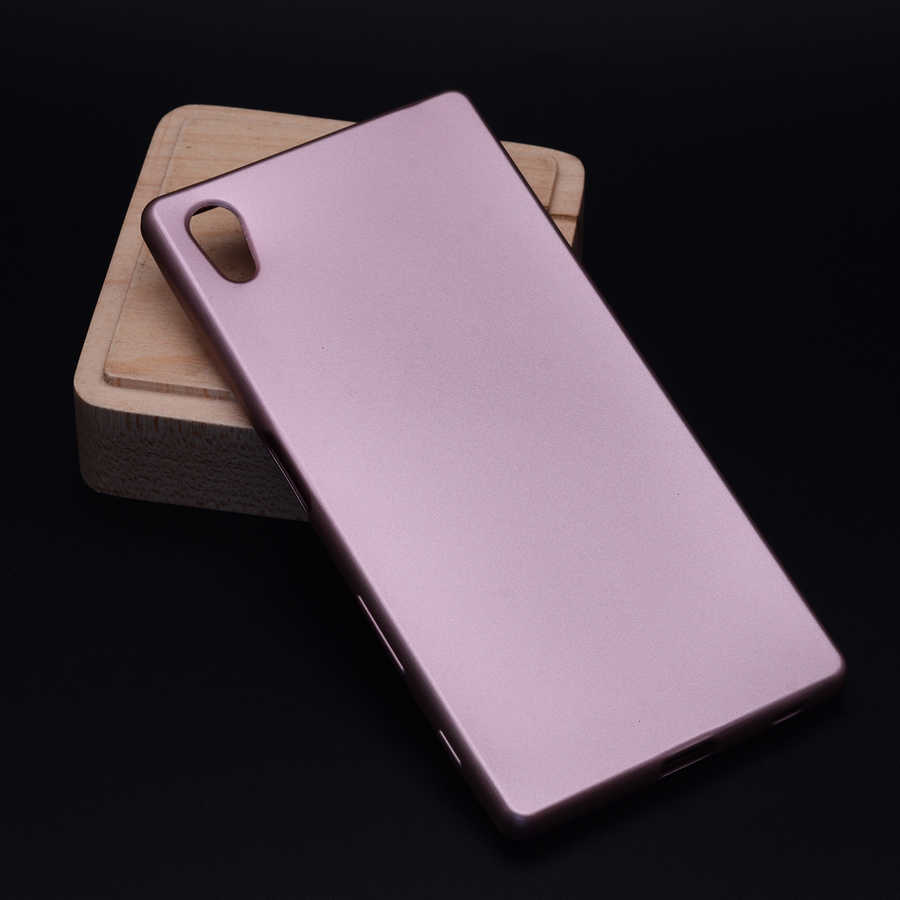 Sony Xperia Z5 Kılıf Zore Premier Silikon Kapak - Rose Gold
