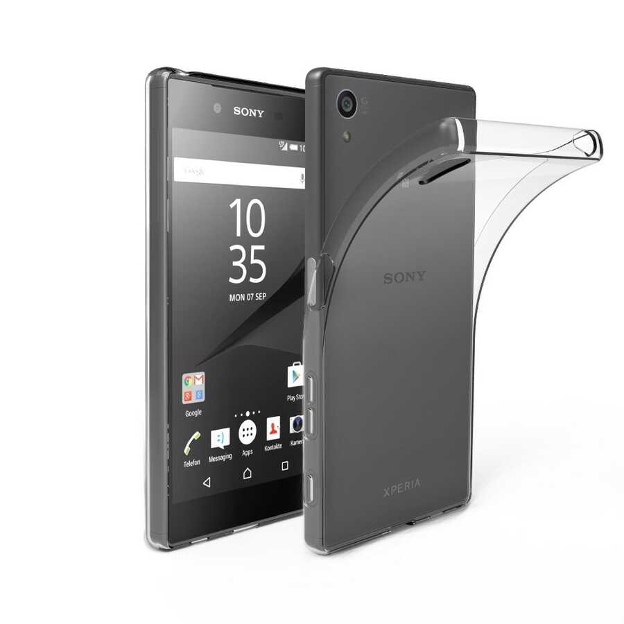 Sony Xperia Z5 Premium Kılıf Zore Süper Silikon Kapak - Renksiz