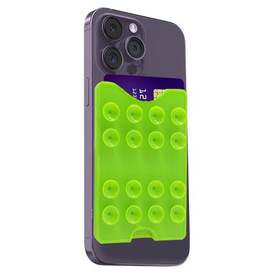 Square Kiss Design 04 Suction Cup Silicone Card Holder - 17