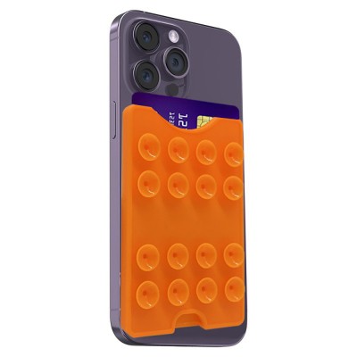 Square Kiss Design 04 Suction Cup Silicone Card Holder - 20