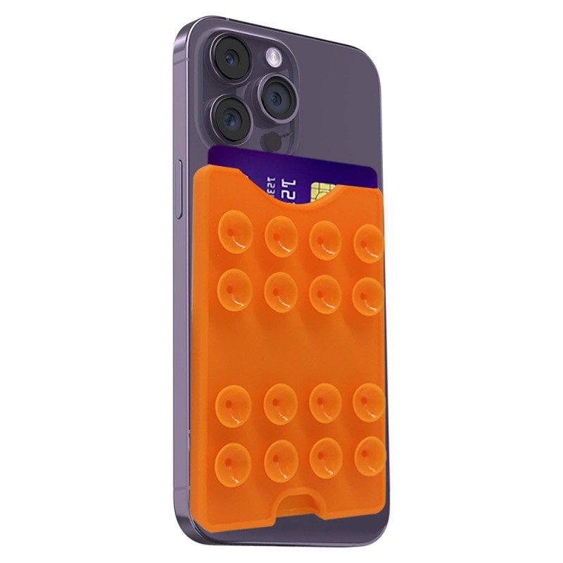 Square Kiss Design 04 Suction Cup Silicone Card Holder - 20