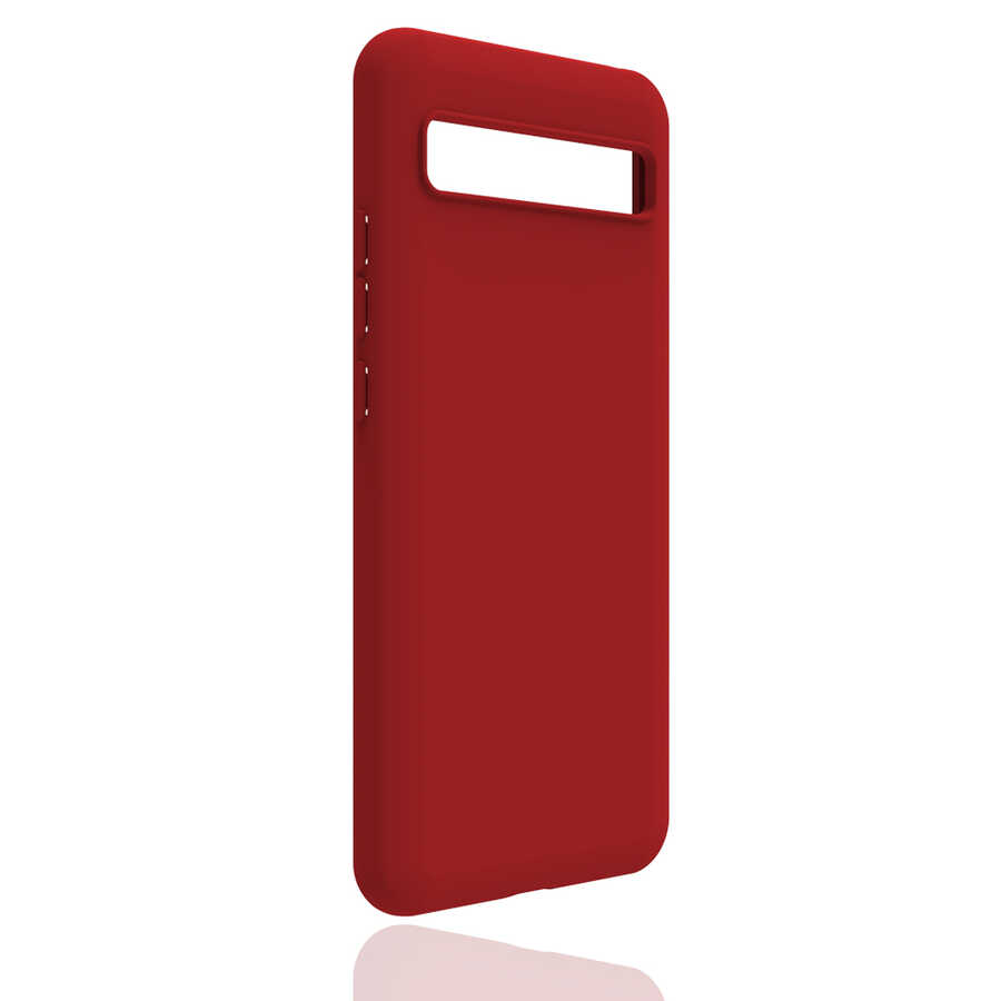 TCL 10 Plus Kılıf Zore Biye Silikon - Kırmızı