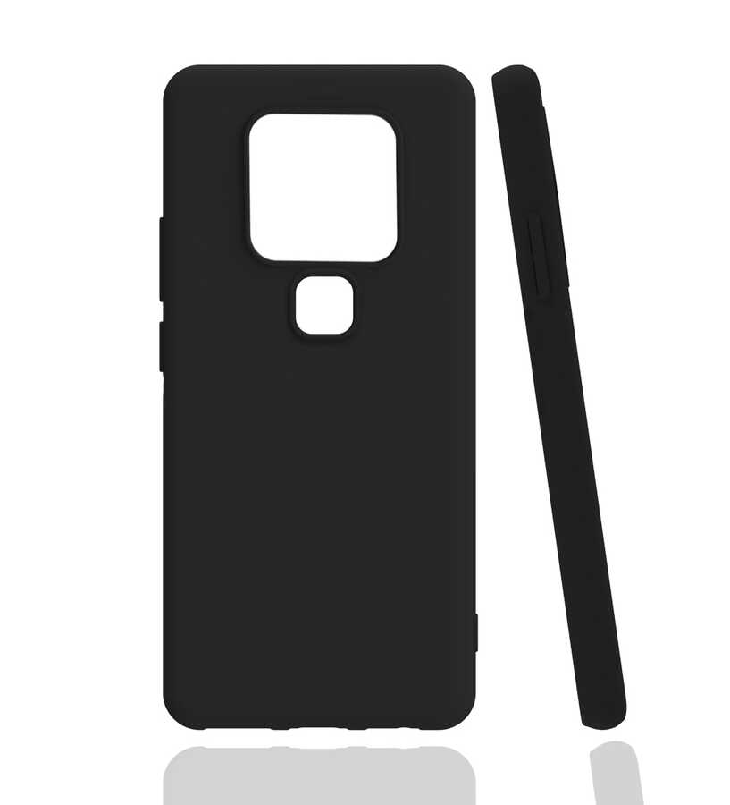 Tecno Camon 16 Kılıf Zore Biye Silikon - Siyah