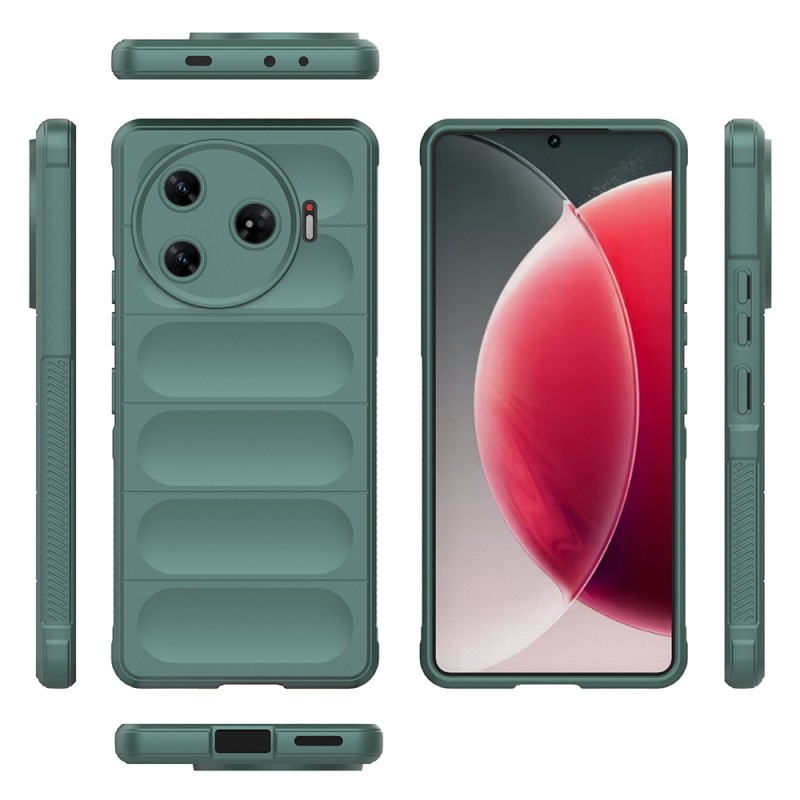 Tecno Camon 30 Pro 5G Case Flexible TPU Hollow Back Surface Design Zore Ethnic Silicone Cover - 10