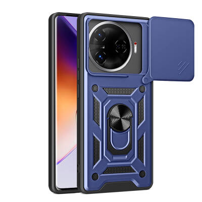 Tecno Camon 30 Pro 5G Case with Magnetic Stand Camera Protection Zore Sliding Vega Cover - Zore